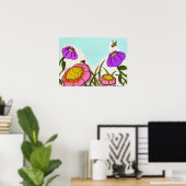 Poster de la prairie de fleurs (Bureau à domicile)