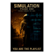 Poster de la première phase de simulation - Glitch