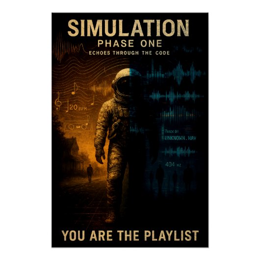 Poster de la première phase de simulation - Glitch (Devant)