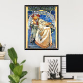 Poster de la Princesse Alphonse Mucha (Bureau à domicile)