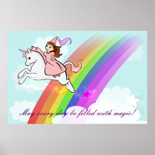 Poster de la princesse et de la licorne