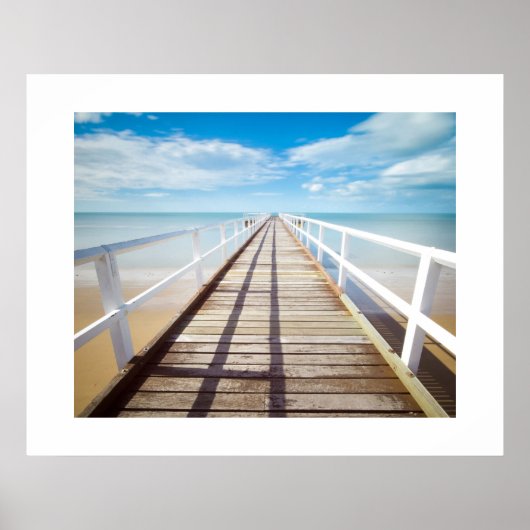 Poster de la promenade de plage (Devant)