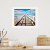 Poster de la promenade de plage (Cuisine)