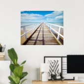 Poster de la promenade de plage (Bureau à domicile)