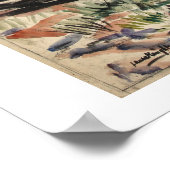 Poster de la propagande terrestre, charrue à cheva (Coin)