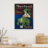 Poster de la publicité pour le champagne Morlant (Cuisine)