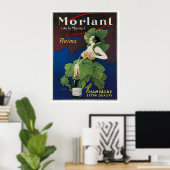 Poster de la publicité pour le champagne Morlant (Bureau à domicile)