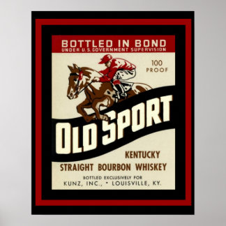 Poster de la publicité pour Whiskey Old Sport