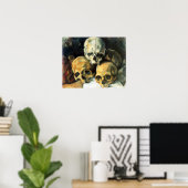 Poster de la pyramide des crânes de Cezanne (Bureau à domicile)