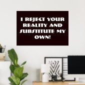 Poster de la réalité (Bureau à domicile)