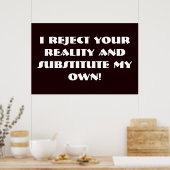 Poster de la réalité (Cuisine)