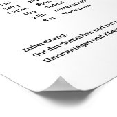 Poster de la recette (Coin)