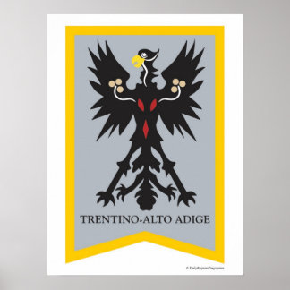Poster de la région Italie de Trentino Alto Adige