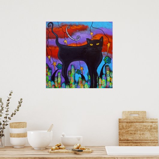 Poster de la règle de chats (Cuisine)