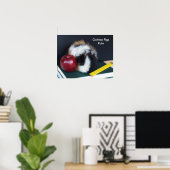 Poster de la règle des cochons de Guinée (Bureau à domicile)