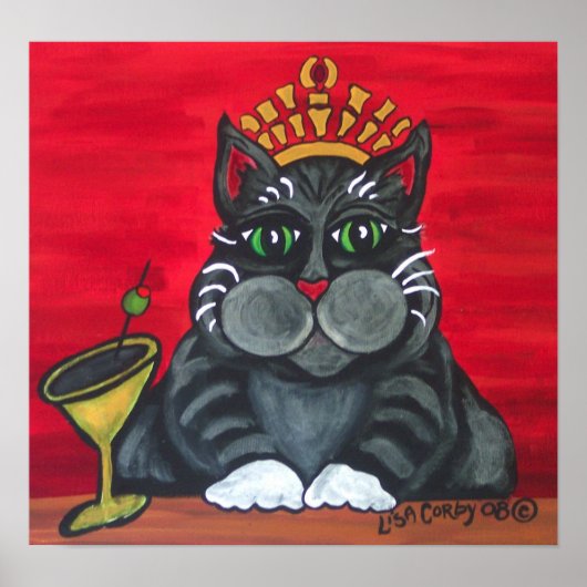 Poster de la reine du chat (Devant)