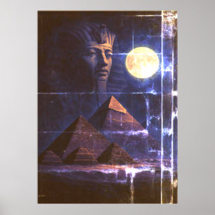 Poster de la reine égyptienne - Inspiré Nefertiti