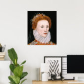 Poster de la reine Elizabeth I (Bureau à domicile)