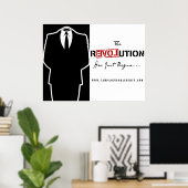 Poster de la Révolution Anonyme (Bureau à domicile)