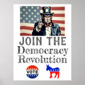 Poster de la révolution démocratique (Devant)