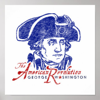 Poster de la Revolution Retro George Washington