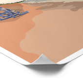 Poster de la rive du lac Michigan, 8 po x 10 po (Coin)