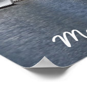 Poster de la rivière Manatee Bradenton FL (Coin)