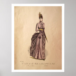 Poster de la robe de l'époque victorienne