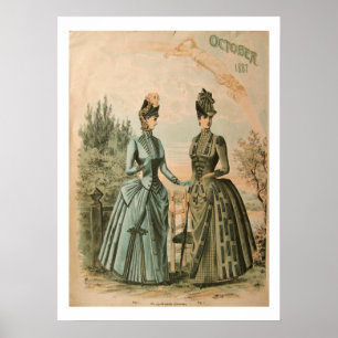 Poster de la robe de l'époque victorienne