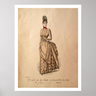 Poster de la robe de l'époque victorienne