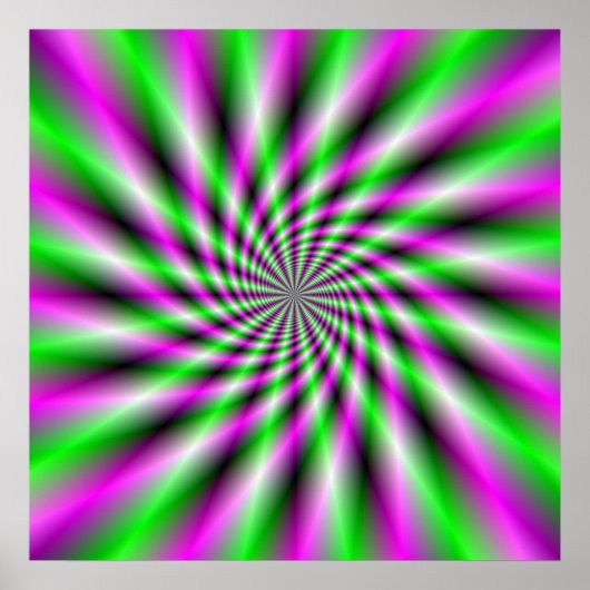 Poster de la roue de rotation de néon (Devant)