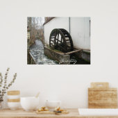 Poster de la roue du moulin en bois (Cuisine)