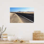 Poster de la route à travers le désert (Cuisine)