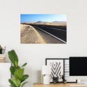 Poster de la route à travers le désert (Bureau à domicile)