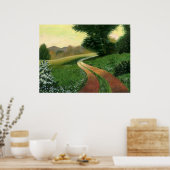 Poster de la route de la terre peinte (Cuisine)