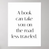 Poster de la route moins parcourue (Devant)