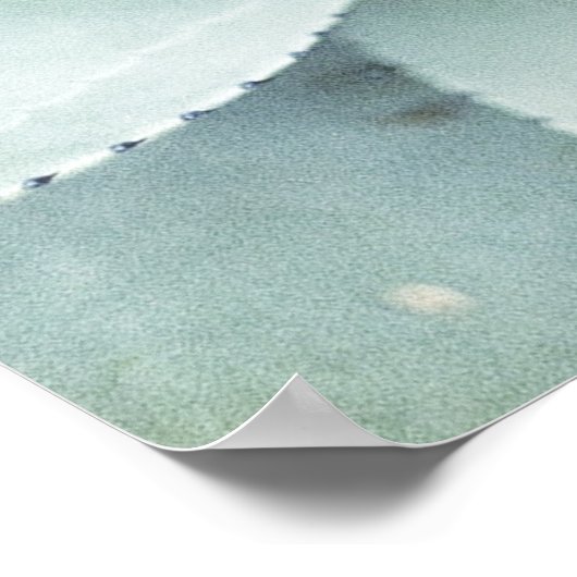 Poster de la sage de Boho Green Succulent (Coin)