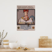 Poster de la sagesse vintage soviétique (Cuisine)