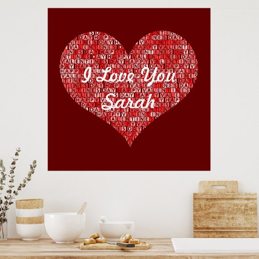 Poster de la Saint Valentin (Cuisine)