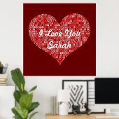 Poster de la Saint Valentin (Bureau à domicile)