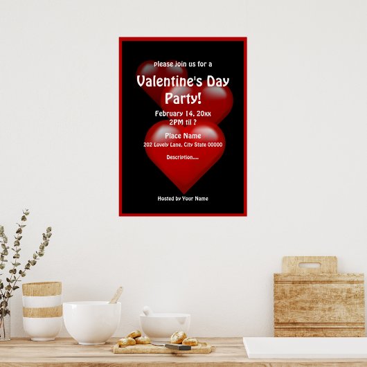 Poster de la Saint Valentin (Cuisine)