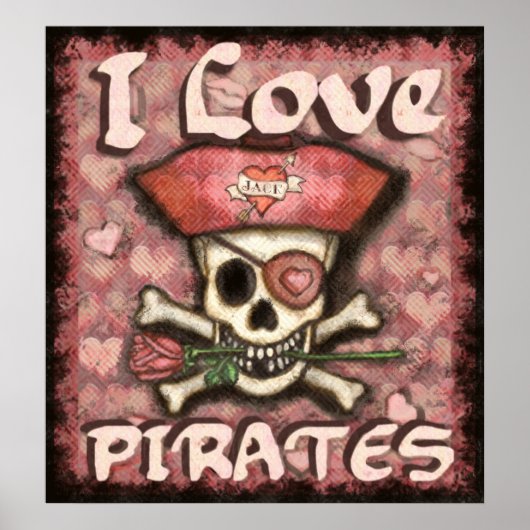Poster de la Saint Valentin Pirate (Devant)