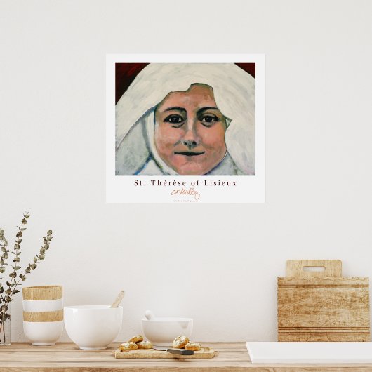 Poster de la sainte Thérèse de Lisieux (Cuisine)