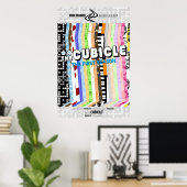 Poster de la saison "le CUBICLE" (Bureau à domicile)