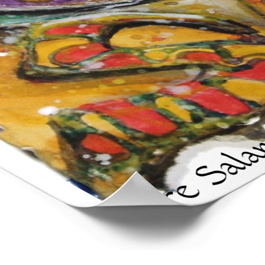 Poster de la salamandre de feu PMACarlson (Coin)