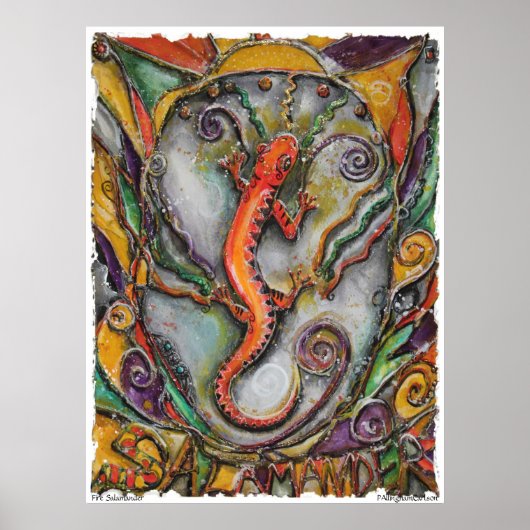 Poster de la salamandre de feu PMACarlson (Devant)