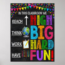Poster de la salle de classe Croissance