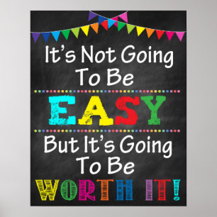 Poster de la salle de classe Motivational