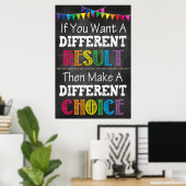 Poster de la salle de classe Motivational (Bureau à domicile)