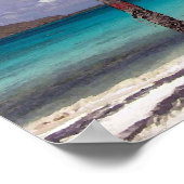 Poster de la scène de la plage des Caraïbes (Coin)